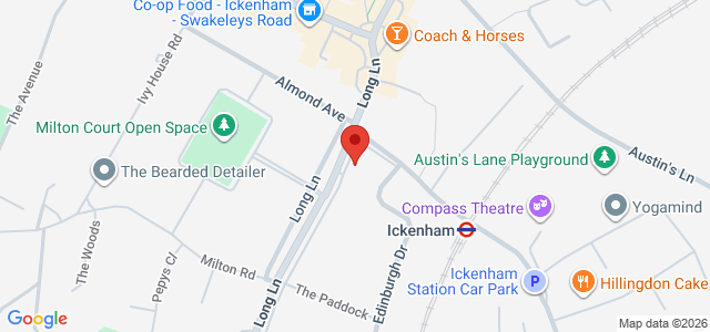 Map showing Tasty Bun - Ickenham in Uxbridge